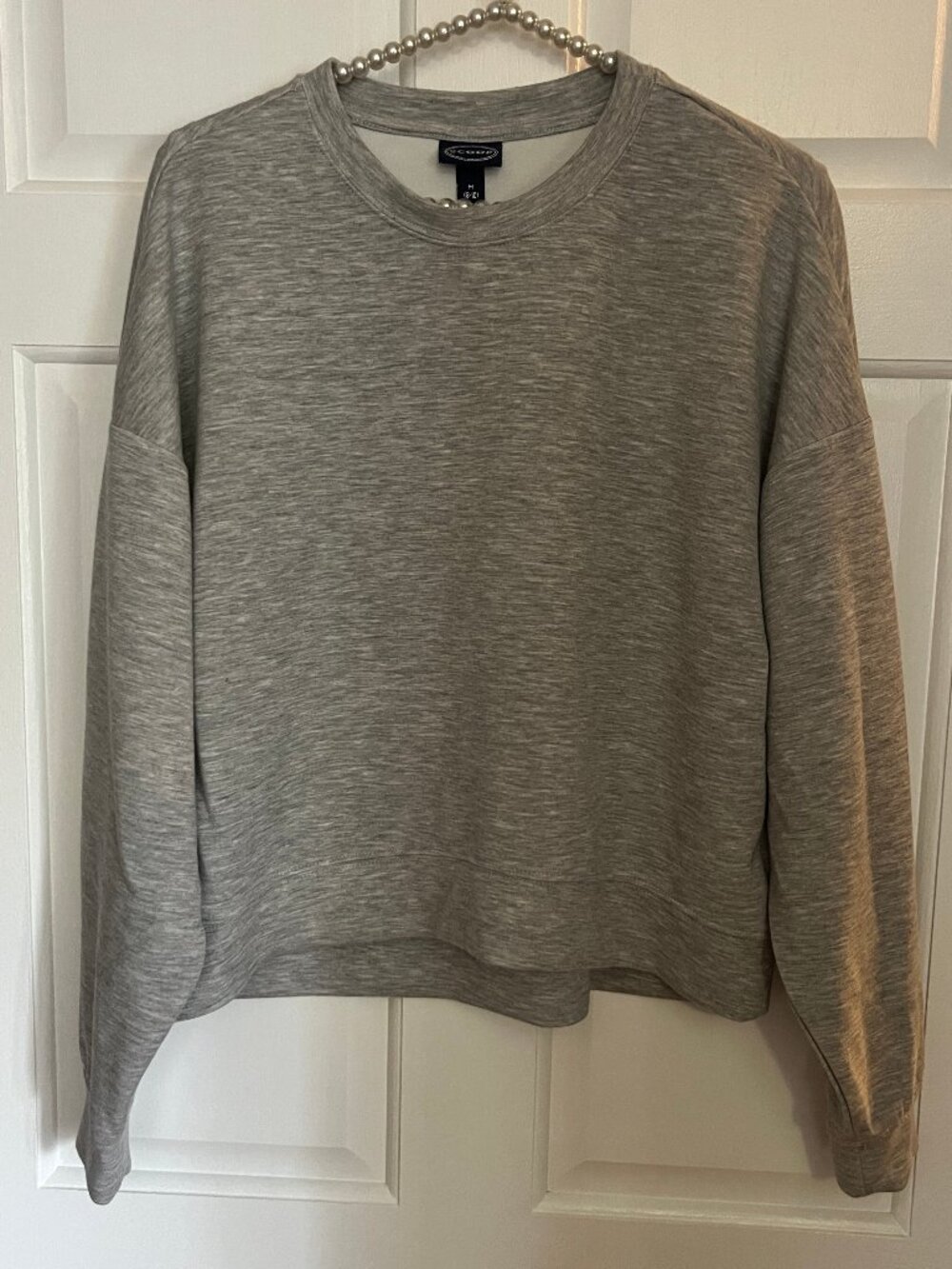 Scoop Ladies Drop Shoulder Crew Neck Long Sleeve Sweatshirt Size M (8-10)